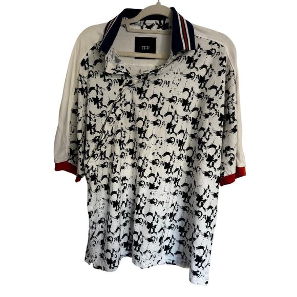 FURI SPORT x TFP Rippling Shadows Men's Polo Shirt in Size Medium - Picture 2 of 8